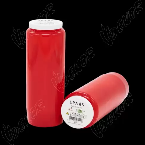 Επιτάφια Spaas Κόκκινα 9 Ημερών – Φυτικό Κερί Βιολογικό, Κιβώτιο 20τεμ.