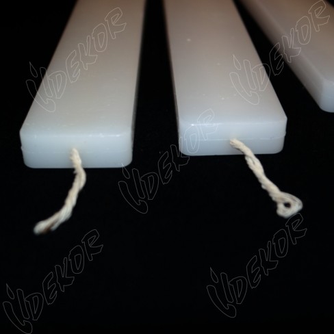 Πασχαλινή Λαμπάδα Σούπερ Πλακέ Λευκή 34cm 210gr  Κουτί 6 τεμάχια  (τιμή τεμαχίου 2,00€+ΦΠΑ) 