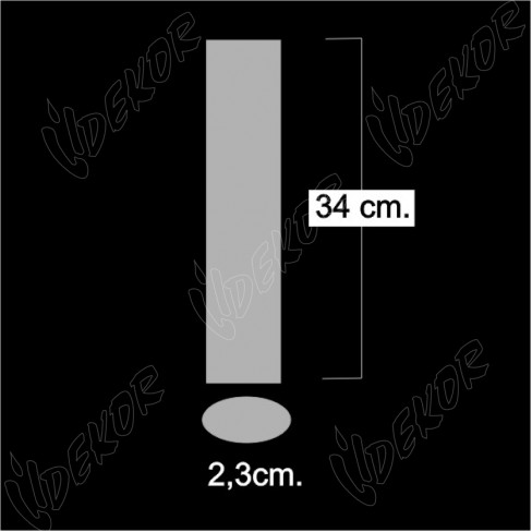 Λαμπαδάκι Ξυστό Οβάλ Αρωματική ΡΟΖ 34cm Κουτί 12 τεμάχια ανα Χρώμα 12Χ1,35€+ΦΠΑ