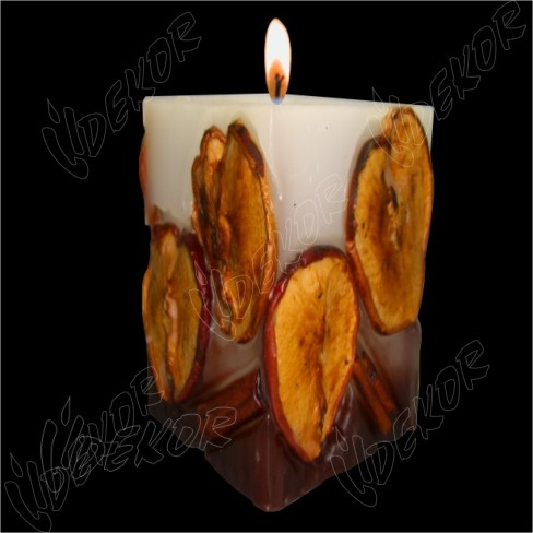 Αρωματικό Κερί Μήλο Τετράγωνο 10x15cm.